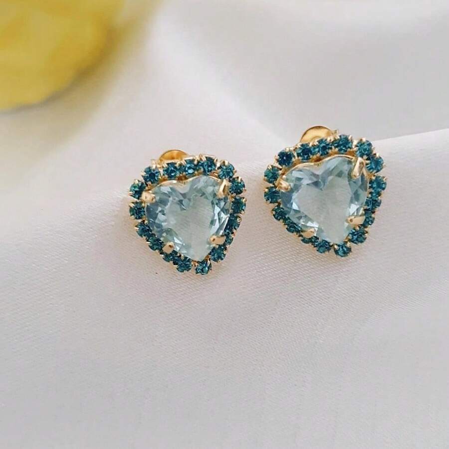 Stud Earrings - 金色 - 查看 1