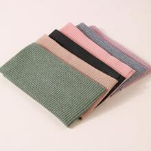 1 Miếng Của phụ nữ Màu thuần Dệt kim Băng đô Rộng Băng đô cài tóc , Thích hợp Đối với Sử dụng hàng ngày Rửa Mặt Và Tóc - người hâm mộ Hàn Quốc - Xem 3