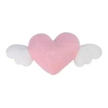 1pc Cute Cartoon Car Headrest Pillow, Neck Support Pillow, Heart Back Waist Pillow Seat Back Cushion Car Interior Decoration - Pink - View 1