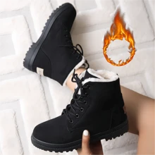 女式短筒雪靴,新款式,冬季,圓頭,保暖中筒靴,厚底休閒鞋