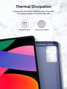 2023 保护壳适用于 SE 11 英寸新版 Redmi Pad 10.61 英寸三折 PU 皮革保护套 - 淺藍色 - 查看 5