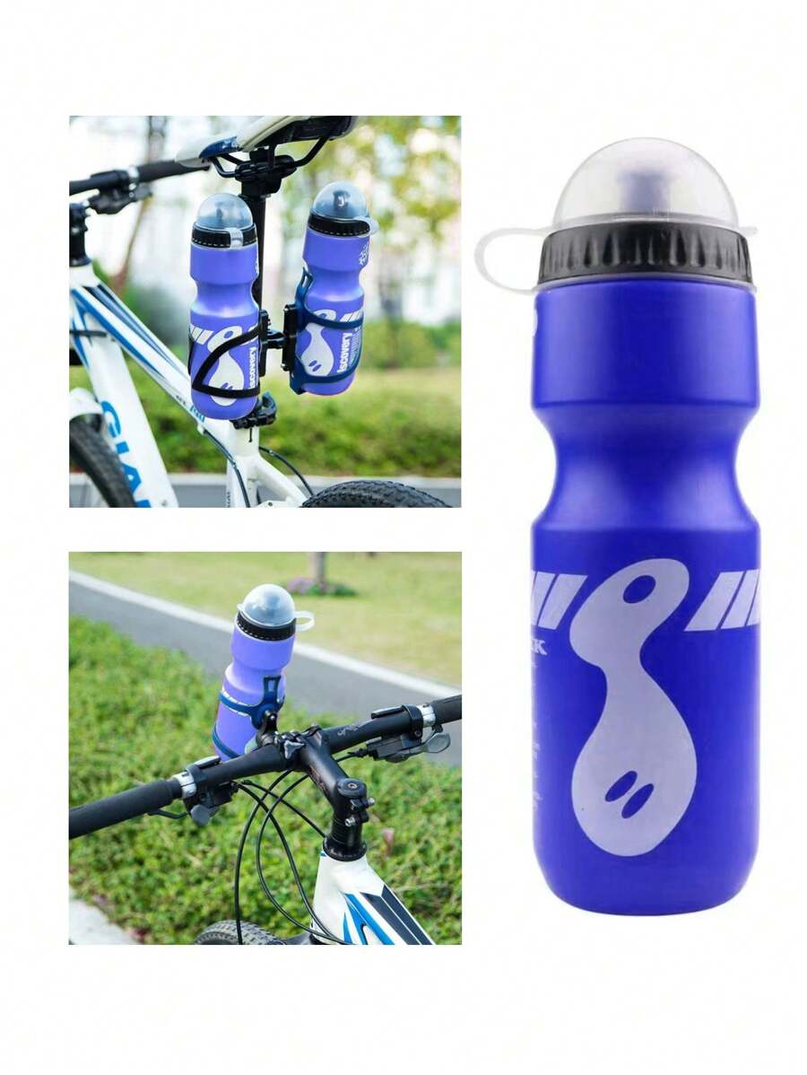 1 件 750 毫昇運動水瓶,帶防塵蓋,適合騎行和山地自行車,藍色 - 藍色 - 查看 1