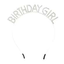 1 Pieza Diadema De Corona De Fiesta De Cumpleaños Con Decoración De Diamantes De Imitación Para Niñas - accesorios para el cabello de cumpleaños de plata - Ver 1