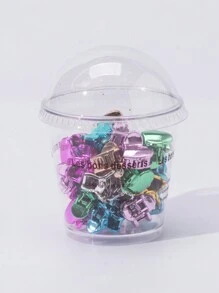 35 chiếc Hình trái tim Kẹp tóc , Thích hợp Đối với Bạn gái , Gia đình , Giáo viên , Và Trường học Ngẫu nhiên Màu sắc - Nhiều màu - Xem 1