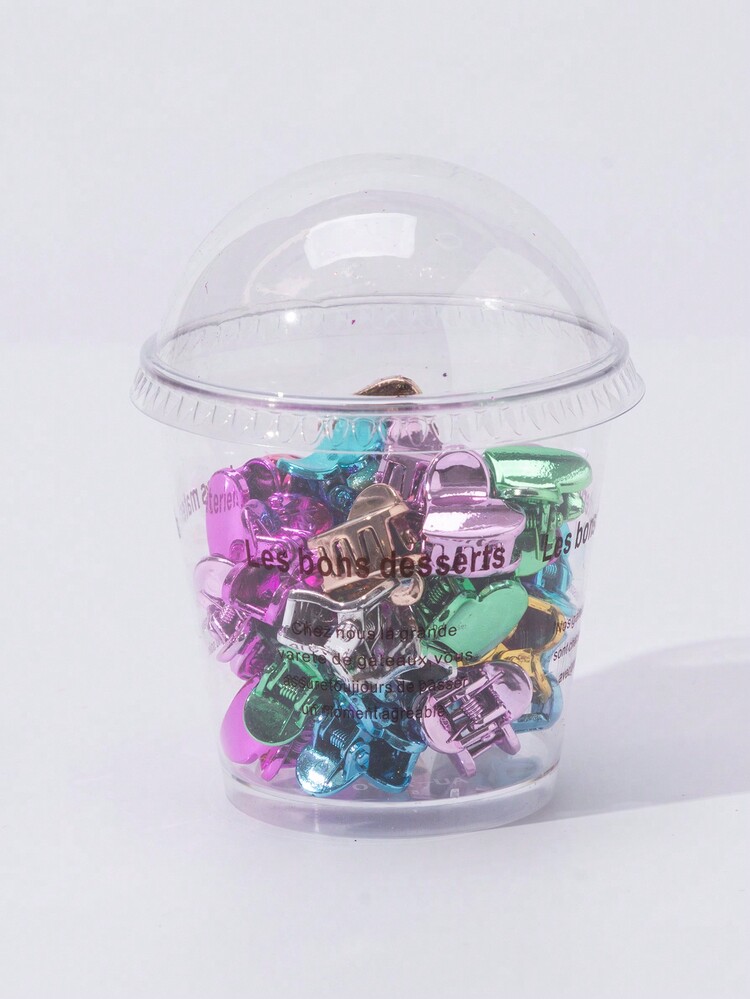 35 chiếc Hình trái tim Kẹp tóc , Thích hợp Đối với Bạn gái , Gia đình , Giáo viên , Và Trường học Ngẫu nhiên Màu sắc - Nhiều màu - Xem 1