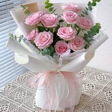 1pc Shiny Organza Ribbon For Cake, Gift, Flower Decoration And Wrapping - White - View 5