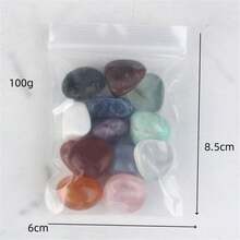 100g/pack Mixed Natural Crystal Tumbled Stones, Demagnetizing Pack Family Gift - Multicolor - View 5
