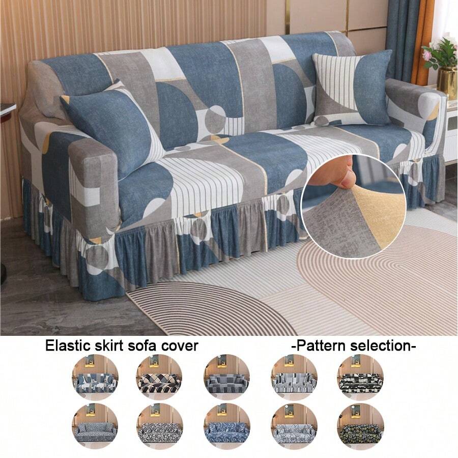 1 Miếng Váy Phong cách Đàn hồi Bọc ghế sofa , Polyester Chất xơ Tất cả Tròn Có sẵn , Hiện đại Và Thiết kế đơn giản - Nhiều màu - Xem 1