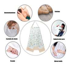 Breastfeeding Blanket, Baby Nursing Blanket And Breastfeeding Scarf, Stroller Cover, Maternity Blanket To Breastfeed Your Baby, Multipurpose Nursing Cover, Cover For Baby Carriers, Seats And Scarf.