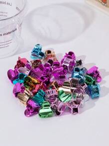 35 chiếc Hình trái tim Kẹp tóc , Thích hợp Đối với Bạn gái , Gia đình , Giáo viên , Và Trường học Ngẫu nhiên Màu sắc - Nhiều màu - Xem 3