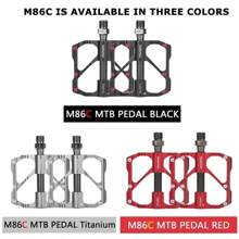 Promend單車踏板快速拆卸mtb自行車踏板防滑超輕量化山地公路自行車踏板碳纖維3軸承 - 黑色 - 查看 4