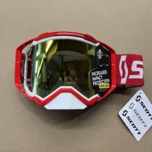 Easypie Selection 1 件越野摩托车护目镜越野车摩托车眼镜越野 MX ATV 滑雪骑行眼镜户外运动头盔面罩 - 紅色 - 查看 8