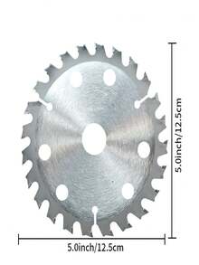 TCT圓鋸片，木工鋸片，1片/5英寸，125mmX24TX20mm