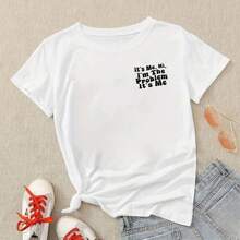 4 件裝 It's Me Hi I'm The Problem It's Me 熨燙貼花有趣的音樂愛好者粉絲禮物字母圖案 Diy 熨燙貼片熱轉印貼紙適用於服裝 T 卹外套包枕套背包裝飾貼花 - 杏色 - 查看 9