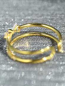 1 chiếc nhẫn bạc mở nơ đơn giản phong cách mới mùa thu đông, bạc Sterling 925 - vòng mở - Xem 1