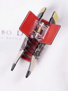 1入組可愛的亞克力鉛筆8.5cm中號髮夾,適合日常穿著,校園風格 - 彩色 - 查看 5