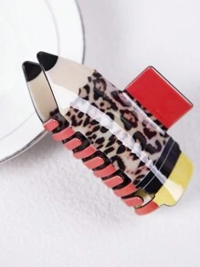 1入組可愛的亞克力鉛筆8.5cm中號髮夾,適合日常穿著,校園風格 - 彩色 - 查看 4