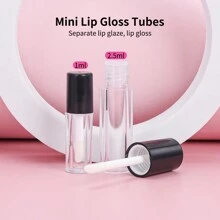 2入組迷你空唇彩樣品瓶1ml、2.5ml - 黑色 - 查看 2