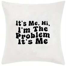 4 件裝 It's Me Hi I'm The Problem It's Me 熨燙貼花有趣的音樂愛好者粉絲禮物字母圖案 Diy 熨燙貼片熱轉印貼紙適用於服裝 T 卹外套包枕套背包裝飾貼花 - 杏色 - 查看 8