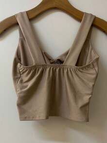 Women Tops - 米色 - 查看 2