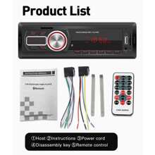 Car Stereo Mp3 Player 1 Din With Bluetooth And Auxiliary For Car 5208E - Black - View 9