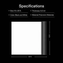 VIVOSUN Black and White Panda Film, 10' x 25' 5.5 Mil Poly Film, Blackout Tarp for Warm House - Black and White - View 7