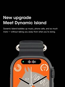 Reloj inteligente u11 smartwatch serie de brújula lsland 9 reloj deportivo llamada Bluetooth monitoreo de salud de fitness - Gris - Ver 3