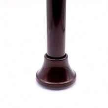 1pc Creative Antique Brass Horn-Shaped Minimalist Cast Iron Metal Waterproof & Rustproof Shower Curtain Rod, Can Hold Weight 45-85 Inches Long Home Bathroom Decor Summer Bathroom Accessories Back To School - Bronze - View 2