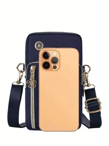 Women's Phone Pouch, Mini Crossbody Bag, Vertical Coin Purse, Sports Armband/Running Wristband, Mini Casual Crossbody Phone Bag With Earphone Hole, Suitable For White-Collar Workers, College Students, Commuters, Business People, Office Workers, Great For Anniversary, Gifts For Loved Ones, Birthday, Valentine's Day, Christmas, Thanksgiving