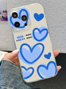 Ốp điện thoại họa tiết trái tim, tương thích với iPhone 15/15Plus/15Pro/15Promax, phiên bản quốc tế, không phải phiên bản nội địa. - Nhiều màu - Xem 4