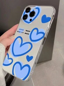 Ốp điện thoại họa tiết trái tim, tương thích với iPhone 15/15Plus/15Pro/15Promax, phiên bản quốc tế, không phải phiên bản nội địa. - Nhiều màu - Xem 5