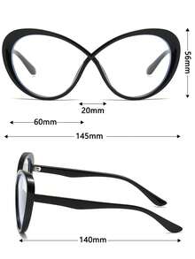 女士时尚椭圆形猫眼镜