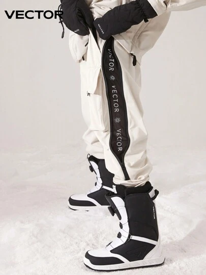 VECTOR MOTION 可调节下摆的羊毛滑雪裤，防风、防水、轻便、保暖、透气、舒适，适合运动滑雪服