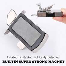 Magnetic Seam Guide for Sewing Machine Multifucntional Straight Line Hems Sewing Ruler Universal Sewing Machine Attachments - Silver - View 7