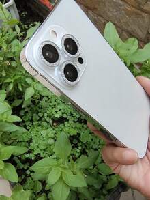 3 片銀色閃鑽款防刮防爆保護膜相容蘋果 Iphone 11-15 三片系列 - 銀色 - 查看 7