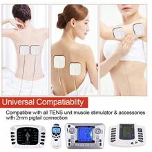 50 件可重複使用 5x5 公分替換電極墊適用於 Tens Ems 裝置 2 毫米尾纖無紡布 Tens 墊方形電極適用於脈衝按摩機 - 50pieces 5x5cm - 查看 6