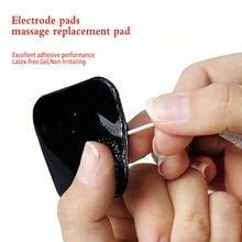 50 件可重複使用 5x5 公分替換電極墊適用於 Tens Ems 裝置 2 毫米尾纖無紡布 Tens 墊方形電極適用於脈衝按摩機 - 50pieces 5x5cm - 查看 5