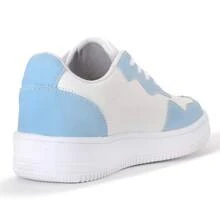 Women Wedge Sneakers - Màu xanh lam - Xem 5