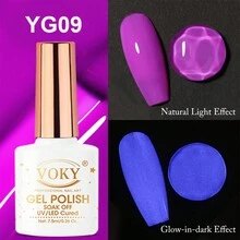 VOKY 全新6入組7.5ml發光變色凝膠指甲油套裝,浸泡式uv Led溫度變化指甲凝膠甲油,diy家庭或美甲沙龍,禮物 - 彩色 - 查看 8