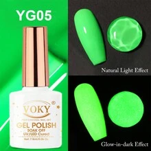 VOKY 全新6入組7.5ml發光變色凝膠指甲油套裝,浸泡式uv Led溫度變化指甲凝膠甲油,diy家庭或美甲沙龍,禮物 - 彩色 - 查看 4