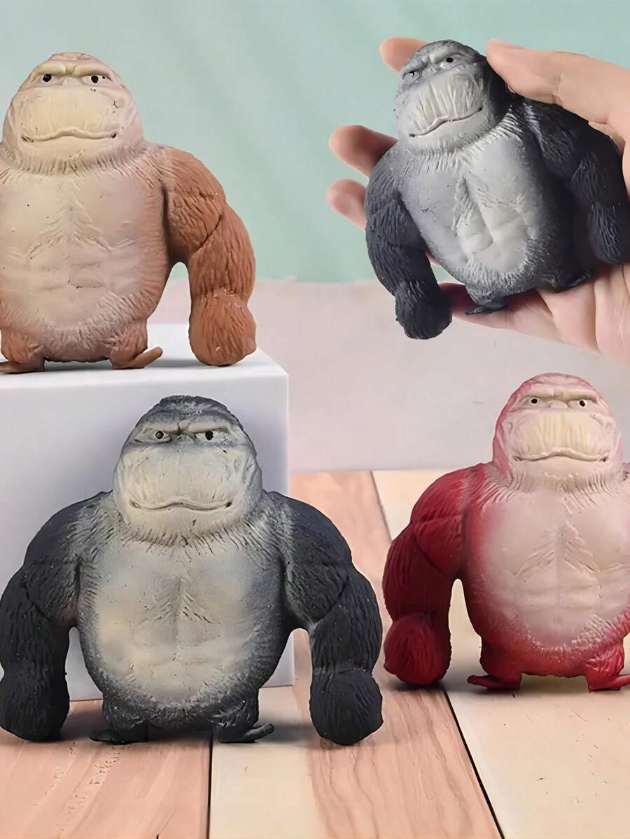 1PC Gorilla Youth Squeeze Toys, Fun Gorilla Elastic Toys, Relieve Youth