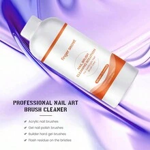 美甲刷清潔液120毫升2入組,適用於美甲沙龍清潔亞克力粉刷和指甲油刷,美甲畫指甲護理刷清潔劑 - 彩色 - 查看 4