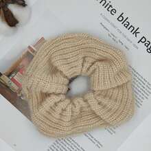 多彩針織髮圈，秋冬季甜美少女必備