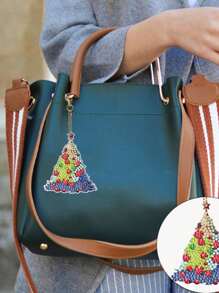 8pcs/set Christmas Tree Keychains - Multicolor - View 6