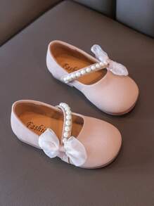 2024 New Spring/Autumn Girls Non-Slip Soft Flat Pink Children Cute Princess Shoes - Pink - View 4