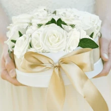 50pcs Artificial Roses With Stem For Diy Bouquets, Corsages, Weddings, Showers, Parties, Festivals, Suitable For Bridal Engagement, Bachelor Party And Anniversaries Decorations - Multicolor - View 6
