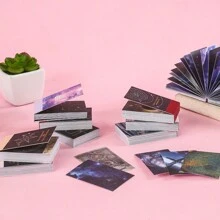 50入組/包星空主題美感貼紙,和紙製日記裝飾,電話、筆記本電腦、剪貼簿、塗鴉、拼貼用的 Diy 裝飾材料,創意藝術設計 - 藍色 - 查看 5