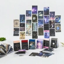 50入組/包星空主題美感貼紙,和紙製日記裝飾,電話、筆記本電腦、剪貼簿、塗鴉、拼貼用的 Diy 裝飾材料,創意藝術設計 - 藍色 - 查看 9