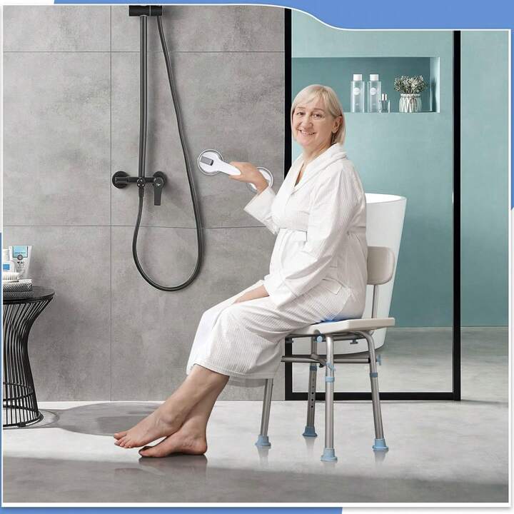 Bathroom Grab Bar Suction Cup Shower Safety Handle With Locking System SHEIN ASIA