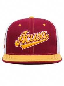 1pc Men's Fashionable Hip-hop Baseball Cap With Acusa Embroidered Letters - Multicolor - View 3